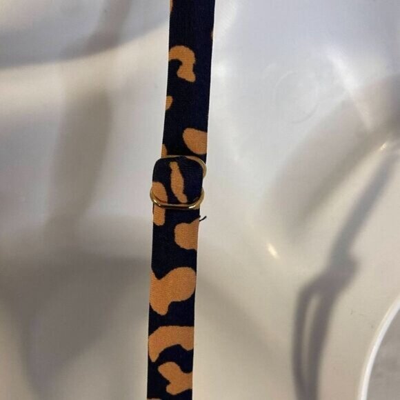 Kona Sol Women's Navy Leopard Spot Shirred Tankini Top NWT - Swimwear‎ - Picture 5 of 5